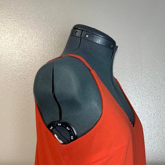 Fashion Union Orange Mini Slip Dress Thin Straps V-Neck Women’s size Small - Picture 5 of 16